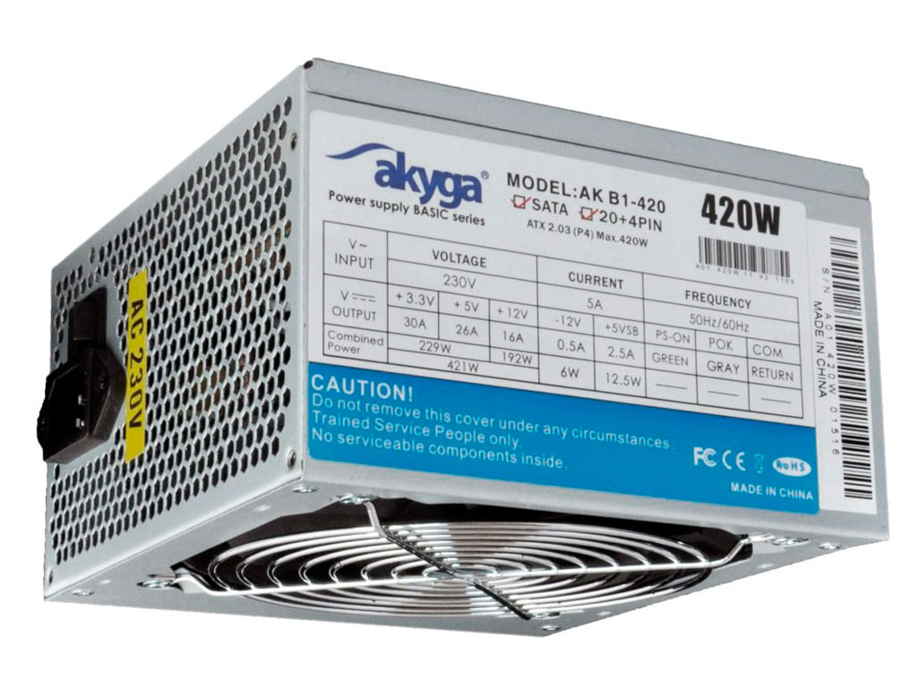 Akyga Tápegység Basic - 420W