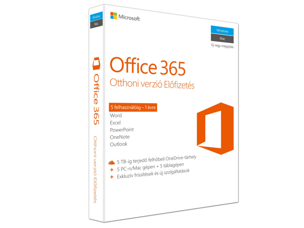 MS Office 365 Otthoni verzió Előfizetés