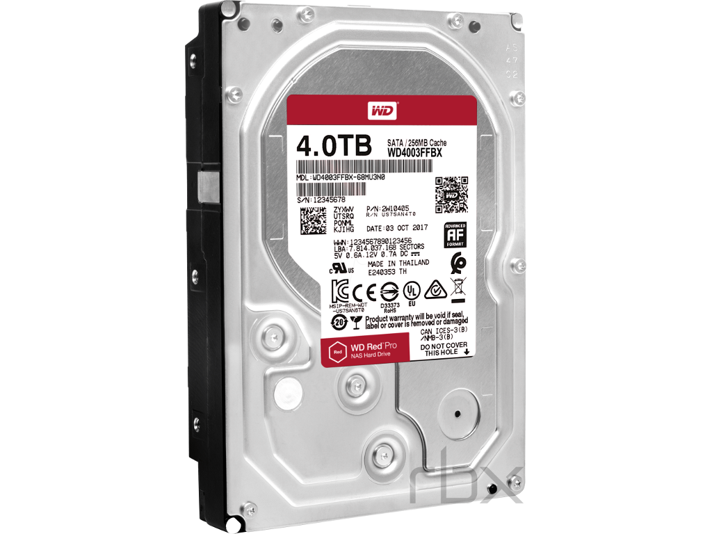 Western Digital Red Pro - 4TB SATA III NAS HDD