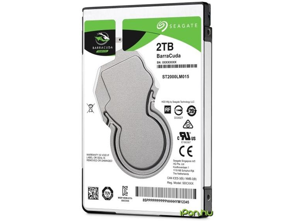 Seagate Barracuda 2TB 2,5 HDD 5.4 SATA III 128MB ST2000LM015