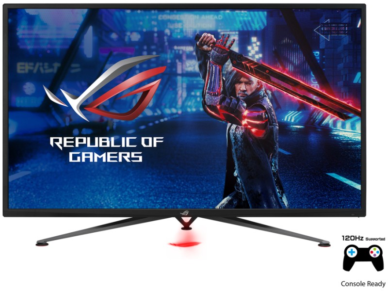 Asus ROG Strix XG438QR- 43 colos 4K HDR 120Hz WLED VA FreeSync Premium Fekete Gamer monitor