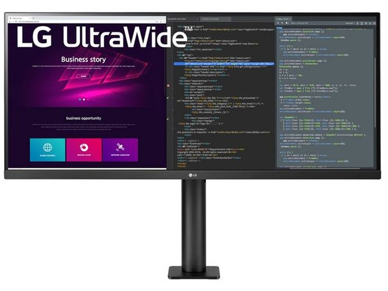 LG 34WN780-B - 34 colos UltraWide™ 21:9 QHD IPS HDR10 AMD FreeSync™ Fekete monitor