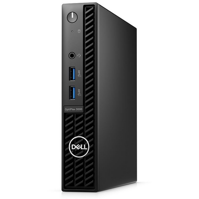 Dell OptiPlex 3000 MFF N012O3000MFFAC_VP - Intel Core i5-12500T, 8GB, 256GB SSD, Intel UHD Graphics 770, Windows 10 Pro, Fekete Asztali Számítógép