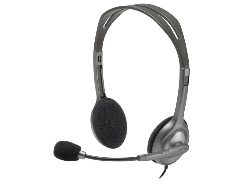 Logitech H110 sztereó headset, szürke